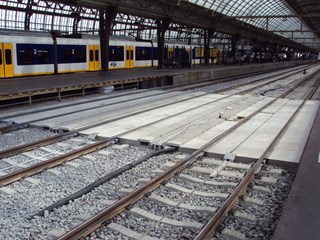 Langzaamverkeerspassage Centraal Station Amsterdam