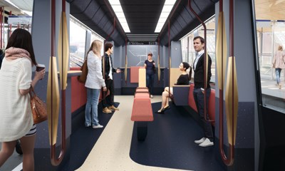 RET-metro 'Rijdende architectuur'