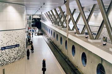 Metrostation en voetgangerstunnel Wilhelminaplein, Rotterdam