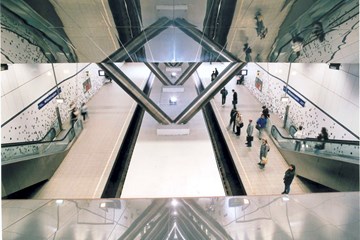 Metrostation en voetgangerstunnel Wilhelminaplein, Rotterdam