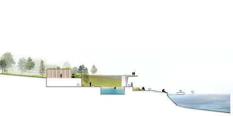 Lakeside balcony