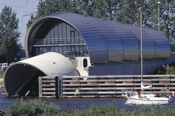 Balgstuw, opblaasbare waterkering Ramspol, Kampen