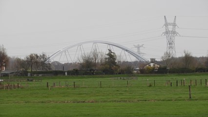 De Zandhazenbrug, spoorbrug, Muiderberg