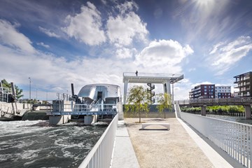 Sluiscomplex in de Leie, Harelbeke